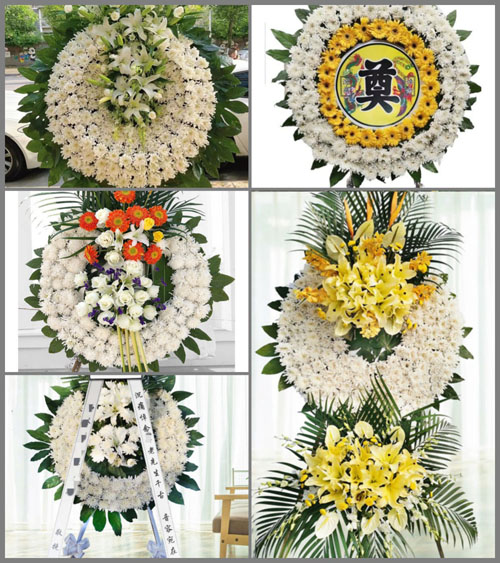 广东肇庆市广宁县赤坑镇惠爱村花圈速递